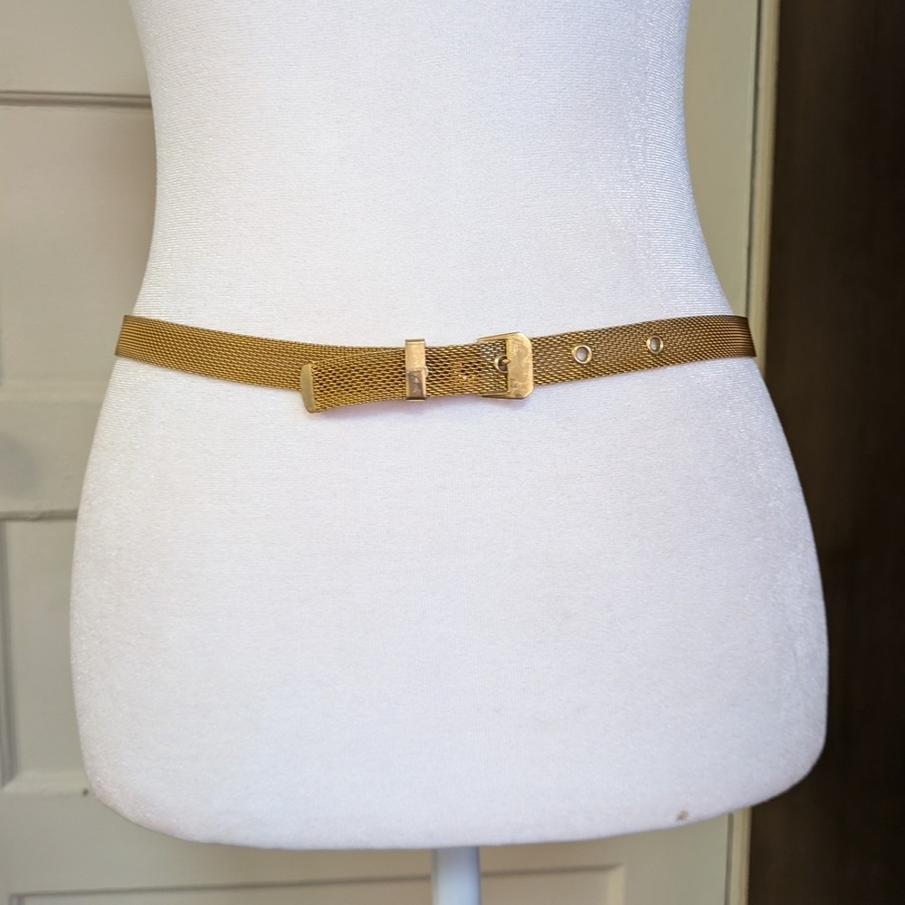 Gold Mesh Waist Belt - Women Accessories